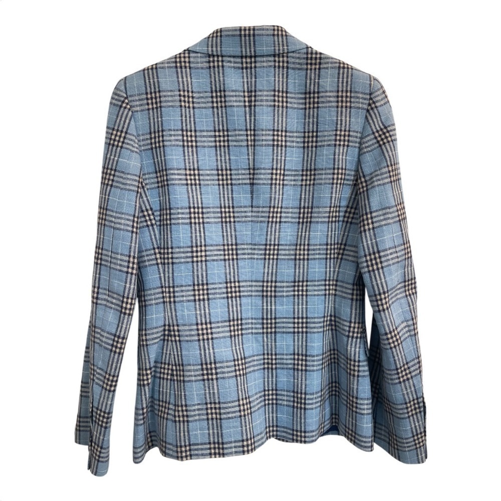 Giorgio’s of Palm Beach Blazer/Jacket, Blue Plaid, Italian women 42R - Picture 3 of 14
